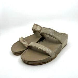 FITFLOP Shimmy Metallic Gold Sandal Women's 7 US